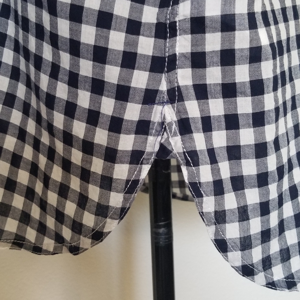 J Crew Reimagined Classic black checked shirt - Picture 5 of 9